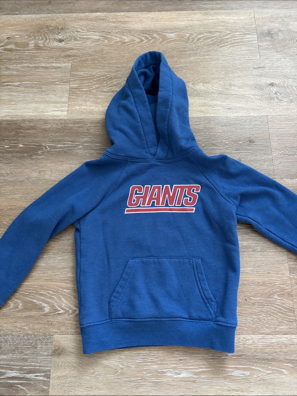 Blue Kids Hoodie with Red GIANTS Logo